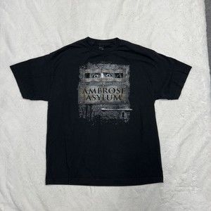 WWE Dean Ambrose Asylum Pro Wrestling Talk Show Black Graphic T-Shirt Mens Sz XL